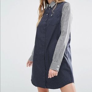 Fred Perry Ginham and Spot shirt dress